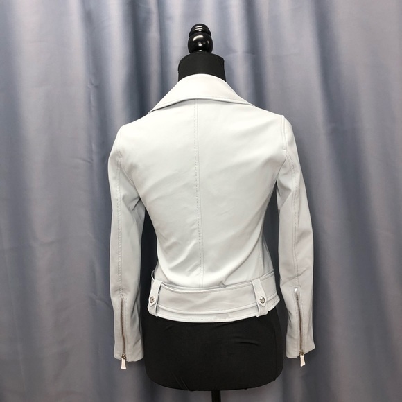 Club Monaco-Blue blazer moto zipper jacket - Picture 4 of 9